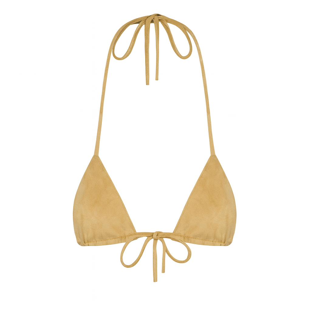 Sand Suede Bikini Top