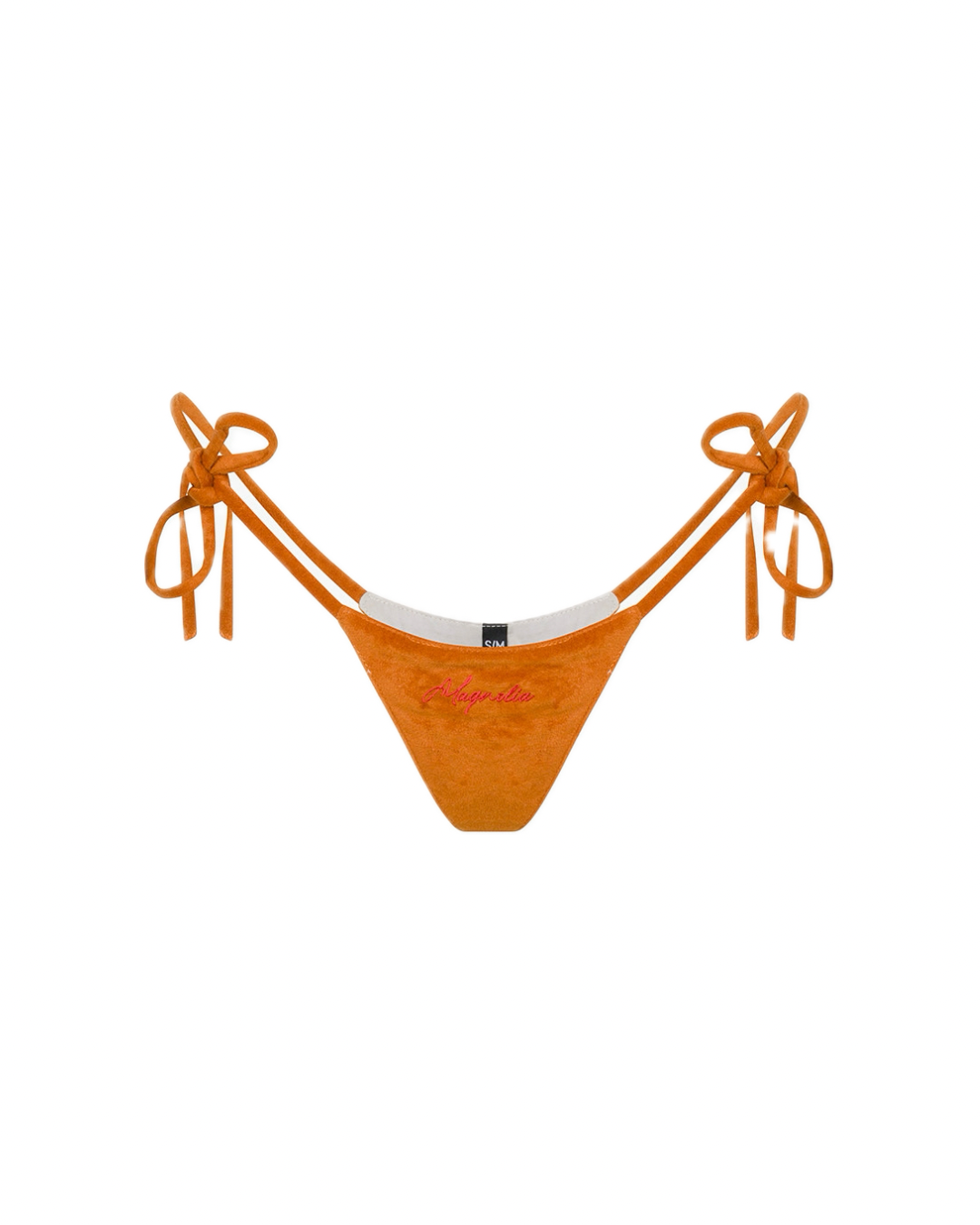 Orange Suede Bikini Bottom